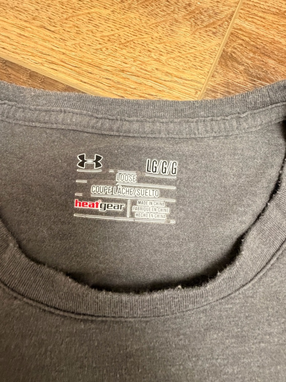 Under Armour Freedom Flag T-Shirt Men’s Large Gray Red Graphic Wounded Warrior - Picture 4 of 10